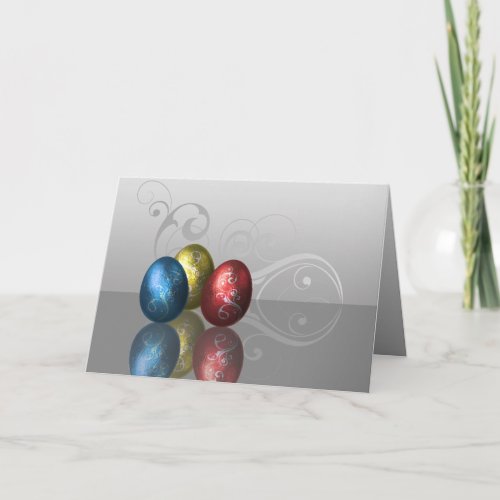 Glamour Easter Eggs _ Greeting Card