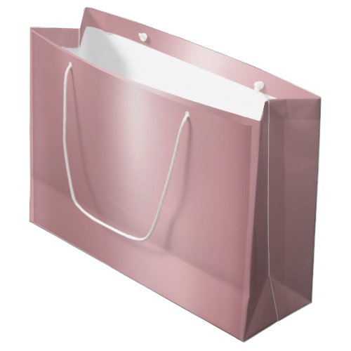 Glamour Elegant Modern Rose Gold Template Trendy Large Gift Bag