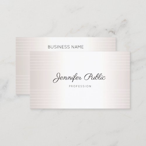 Glamour Elegant Modern Template Handwritten Business Card