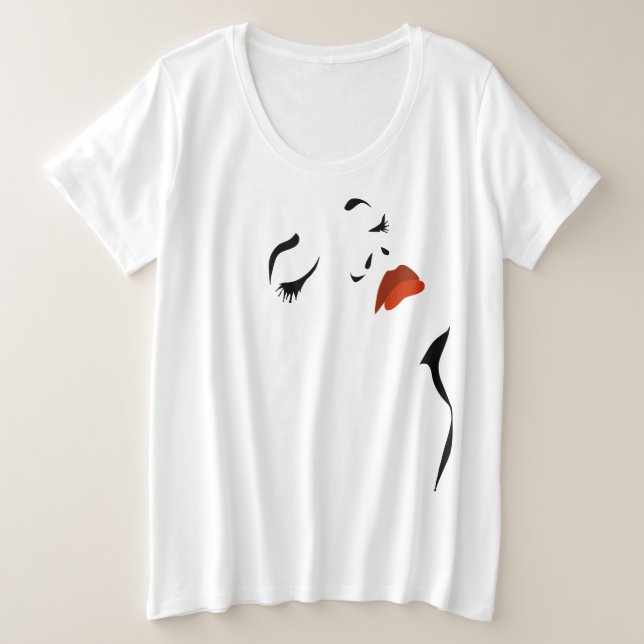 Glamour Face T-Shirt (Design Front)