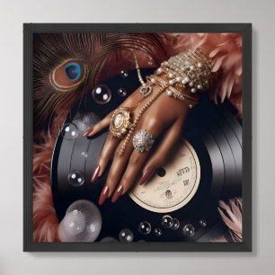 Glamour fashion luxury lifestyle photo framed art