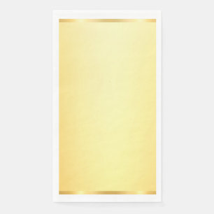 Glamour Faux Gold Modern Blank Template Paper Guest Towels