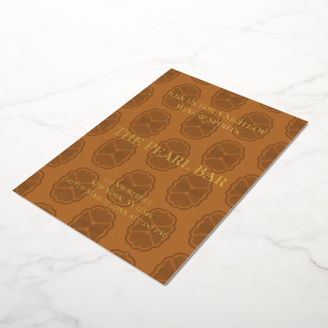 Glamour Foil Invitation (Rotated)