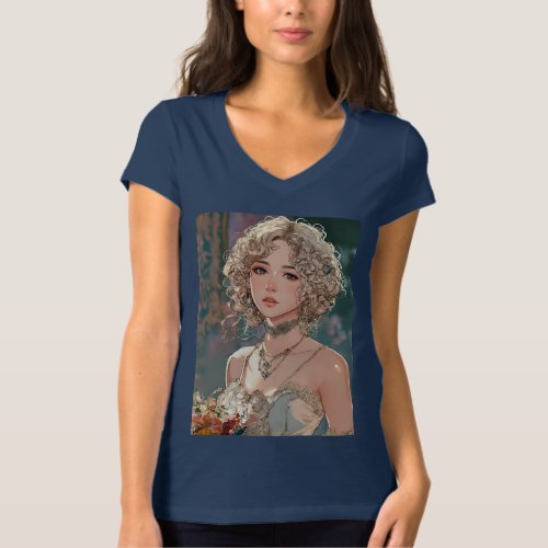 Glamour Galore Womens Beauty Print T_Shirt T_Shirt