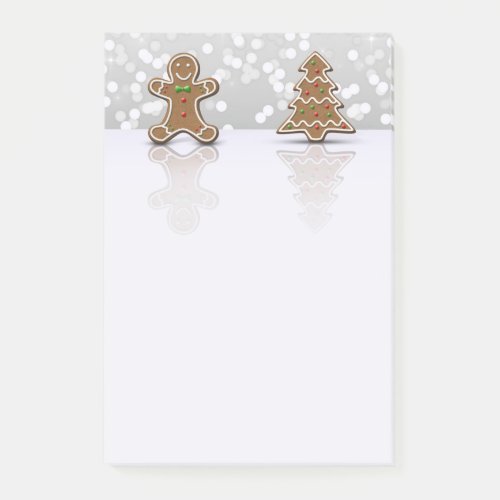 Glamour Gingerbread Man and Tree _ Post_it Notes