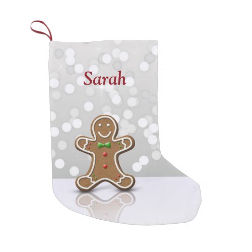Glamour Gingerbread Man _ Christmas Stocking