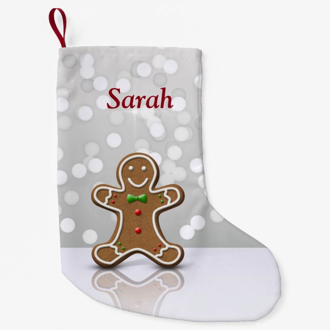 Glamour Gingerbread Man - Christmas Stocking (Front)