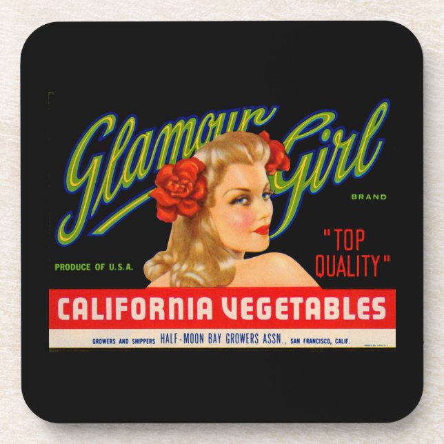 Glamour Girl  Beverage Coaster (Front)