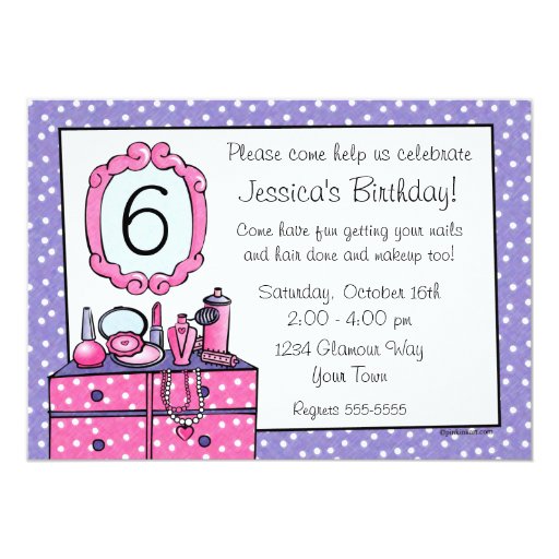 Glamour Birthday Party Invitations 9