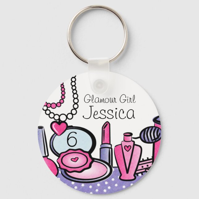 Glamour Girl Birthday (pd) Keychain (Front)