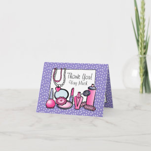 Glamour Girl Birthday (pd) Letterpress Thank You Card