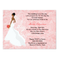Glamour Girl Bridal Shower Invitation 2