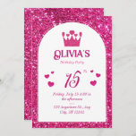Glamour Girly Glitter birthday Invitation