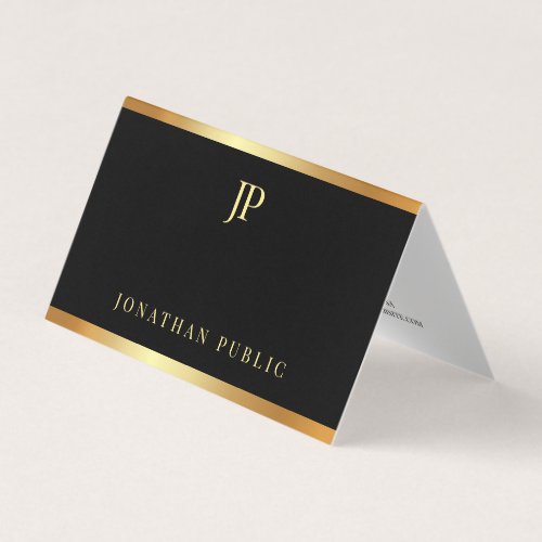 Glamour Gold Elegant Modern Template Professional Business Card