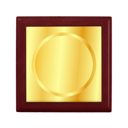 Glamour Gold Look Mahogany Elegant Blank Gift Box