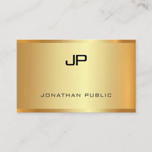 Glamour Gold Modern Elegant Template Luxurious Business Card