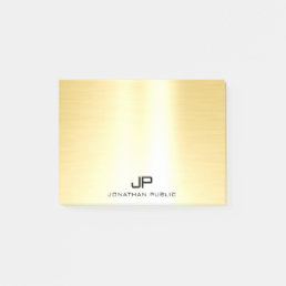 Glamour Gold Trendy Professional Template Elegant Post-it Notes