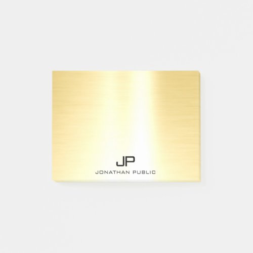 Glamour Gold Trendy Professional Template Elegant Post_it Notes