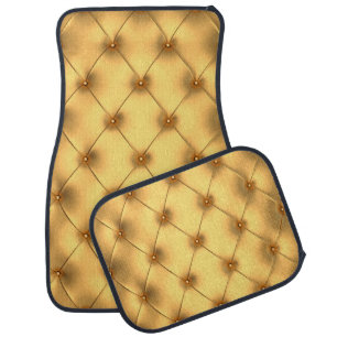 Glamour golden interior decorating background car floor mat