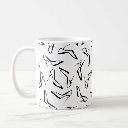 Glamour High Heels Hand Drawn Coffee Mug