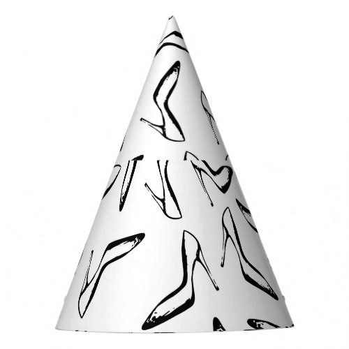Glamour High Heels Hand Drawn Party Hat