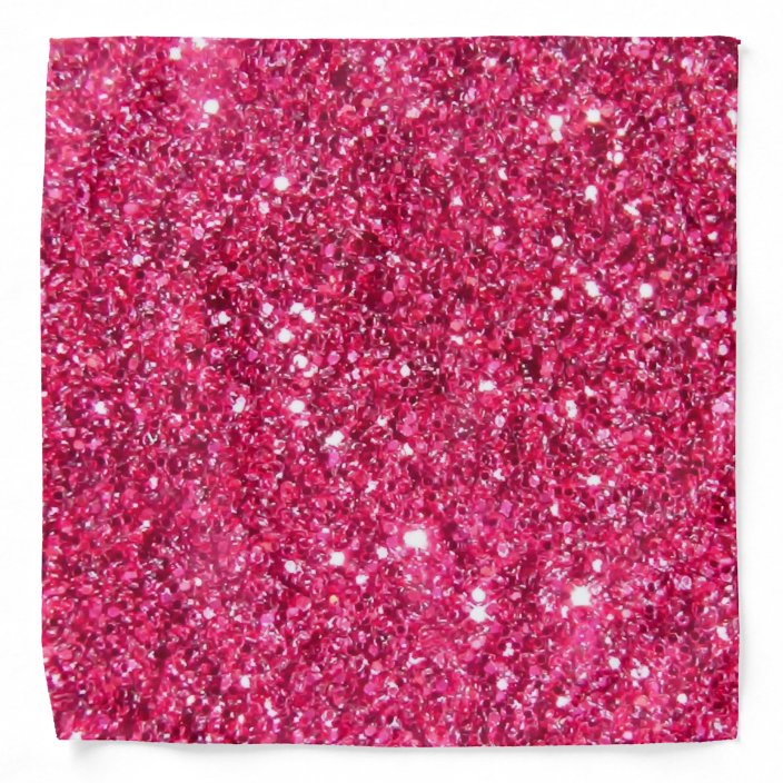 Glamour Hot Pink Glitter Bandana | Zazzle.com