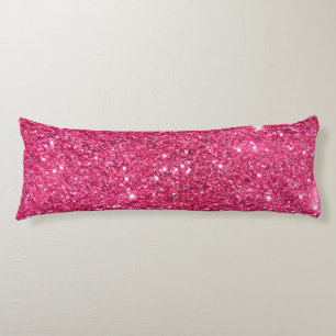 Glamour Hot Pink Glitter Body Pillow