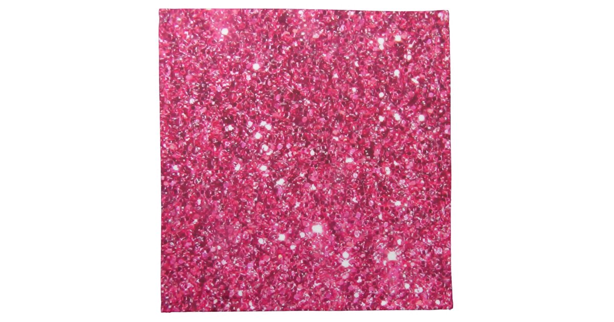 Glamour Hot Pink Glitter Cloth Napkin Zazzle