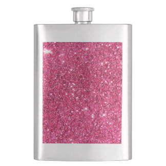 Glamour Hot Pink Glitter Flask