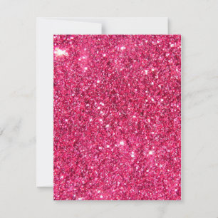 Glamour Hot Pink Glitter Invitation