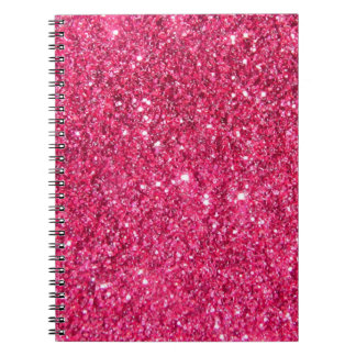 Glamour Hot Pink Glitter Notebook