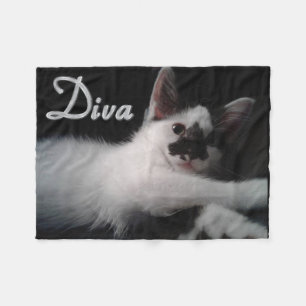 Glamour Kitty Fleece Blanket