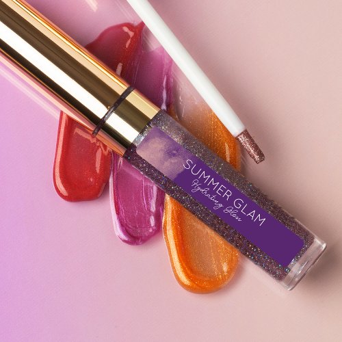 Glamour Modern Lipstick Lip Gloss Purple Label
