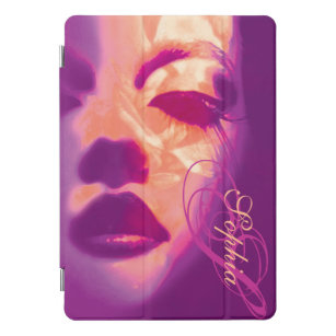 Glamour painted mauve fashion face  iPad pro cover