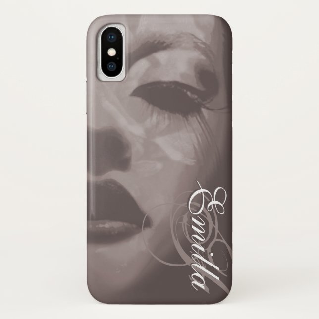 Glamour painted mono fashion iphone case (Back)