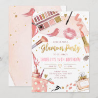 Glamour Party Glitz Glam Spa Girl Makeup Birthday 