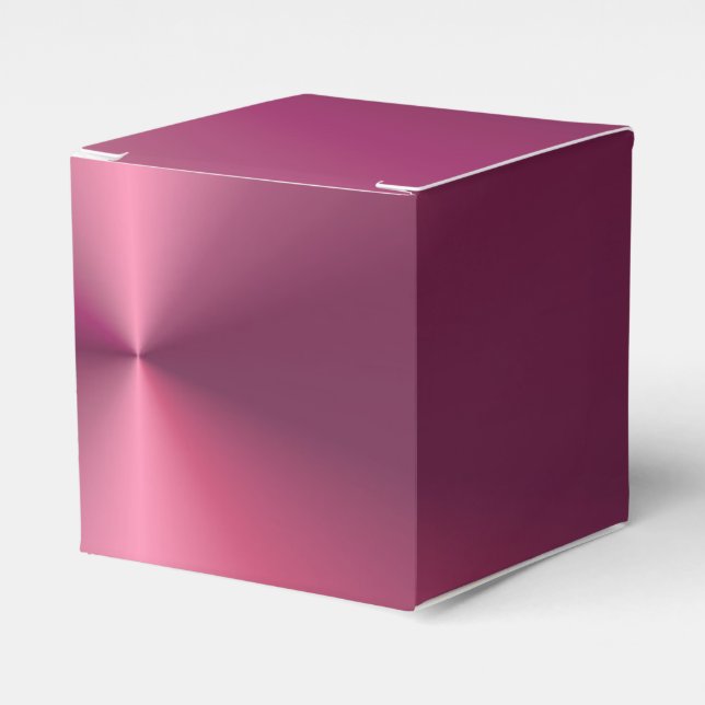 Glamour Pink Purple Modern Elegant Template Favor Boxes (Front Side)