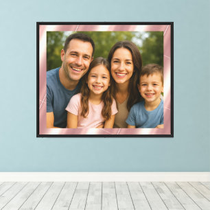 Glamour Rose Gold Background For Your Own Photo Canvas Print