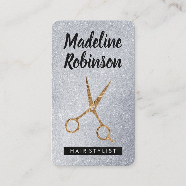 Glamour Salon Shears Appointment Card (Front)