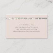 Glamour Sequin Glitter Blush Pink Business Card (Back)