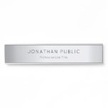 Glamour Silver Template Trendy Elegant Modern Long Door Sign Glamour Silver Template Trendy Elegant Modern Long Door Sign