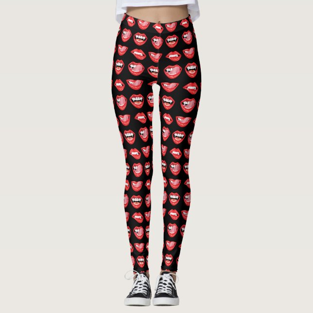 Glamour vampire lips leggings (Front)