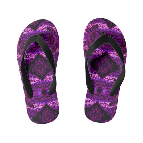 Glamour violet kids flip flops