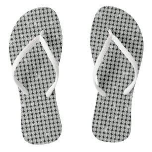 Glamour White Diamond Flip Flops