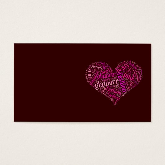 Glamour word cloud (Front)