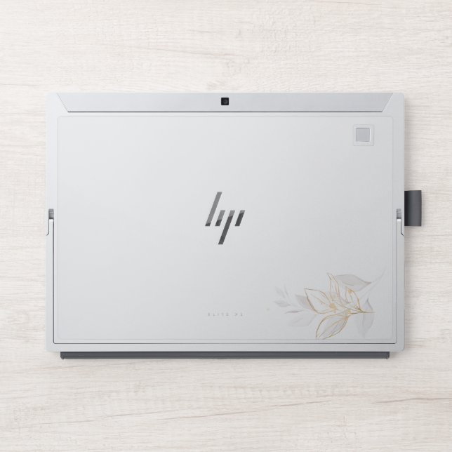 "GlamourGrip: Fashionable Laptop Skin for HP Elite (Front)