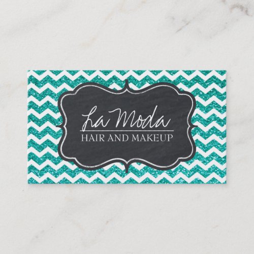 Glamourous Customizable Glitter Business Card
