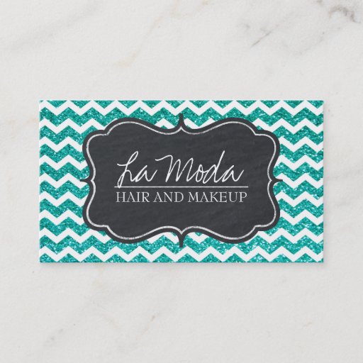 Customizable Glamourous Customizable Glitter Business Card