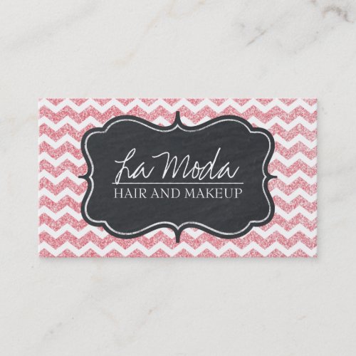 Glamourous Customizable Glitter Business Card