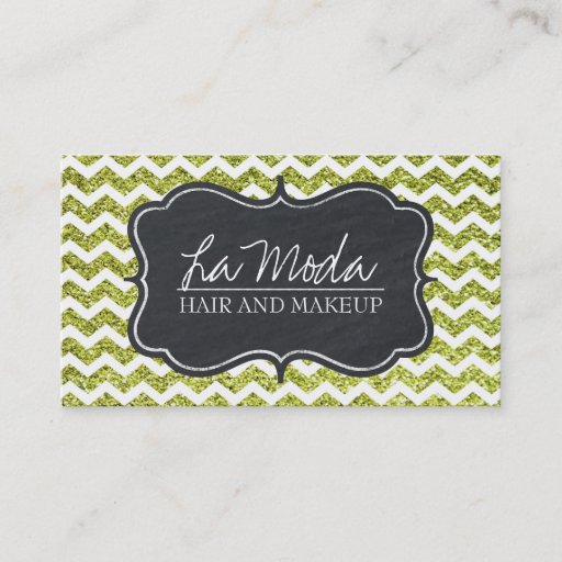 Customizable Glamourous Customizable Glitter Business Card